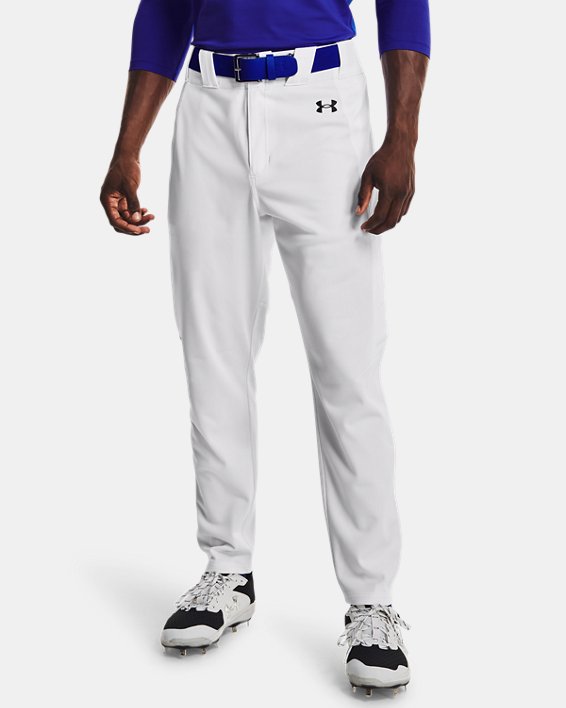 Pantalons de baseball UA Vanish Pro pour hommes, White, pdpMainDesktop image number 0